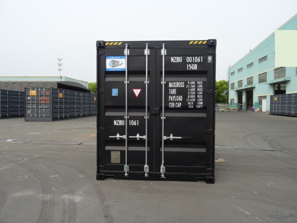 10FT HC Black Door Shipping Container