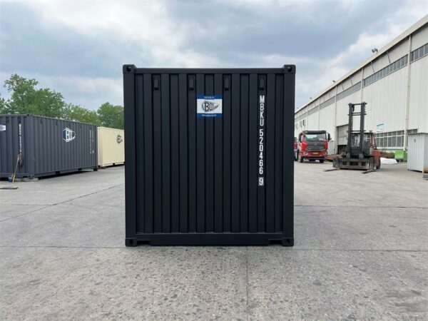 20FT Black RAL9005 Front Container