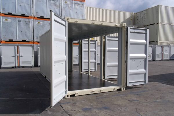 All of Door Open Shipping Container